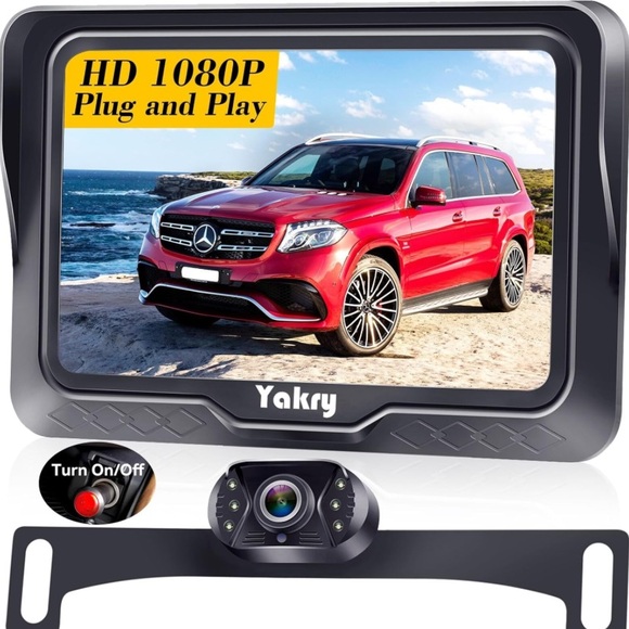 Car Backup Camera Plug Play Color Night Vision Rear View HD 1080P 4.3'' screen - Picture 5 of 5